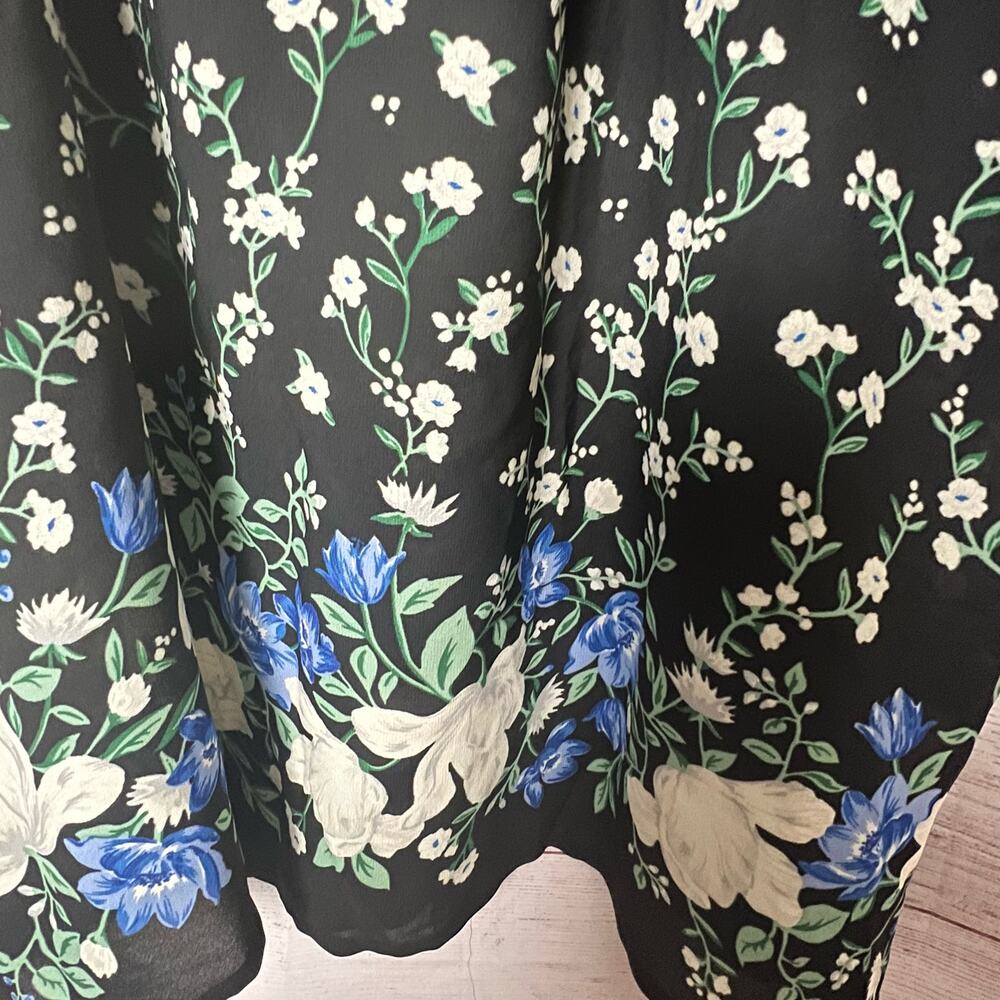 Old Navy Women's Short Sleeve Floral Print Blouse Sz L - Picture 11 of 13